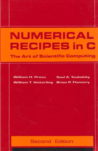 Numerical Recipes in C: The Art of Scientific Computing