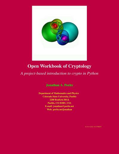 Open Workbook of Cryptology: A project-based introduction to crypto in Python